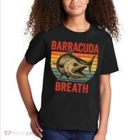 Barracuda Breath Funny Fishing Kids T-Shirt thumb 2
