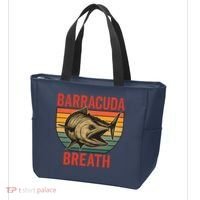 Barracuda Breath Funny Fishing Tote Bag thumb 3