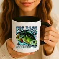 Big Bass Fishing Coffee Mug thumb 3