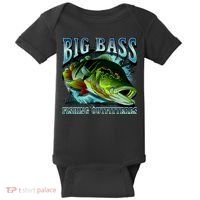 Big Bass Fishing Baby Bodysuit thumb 0