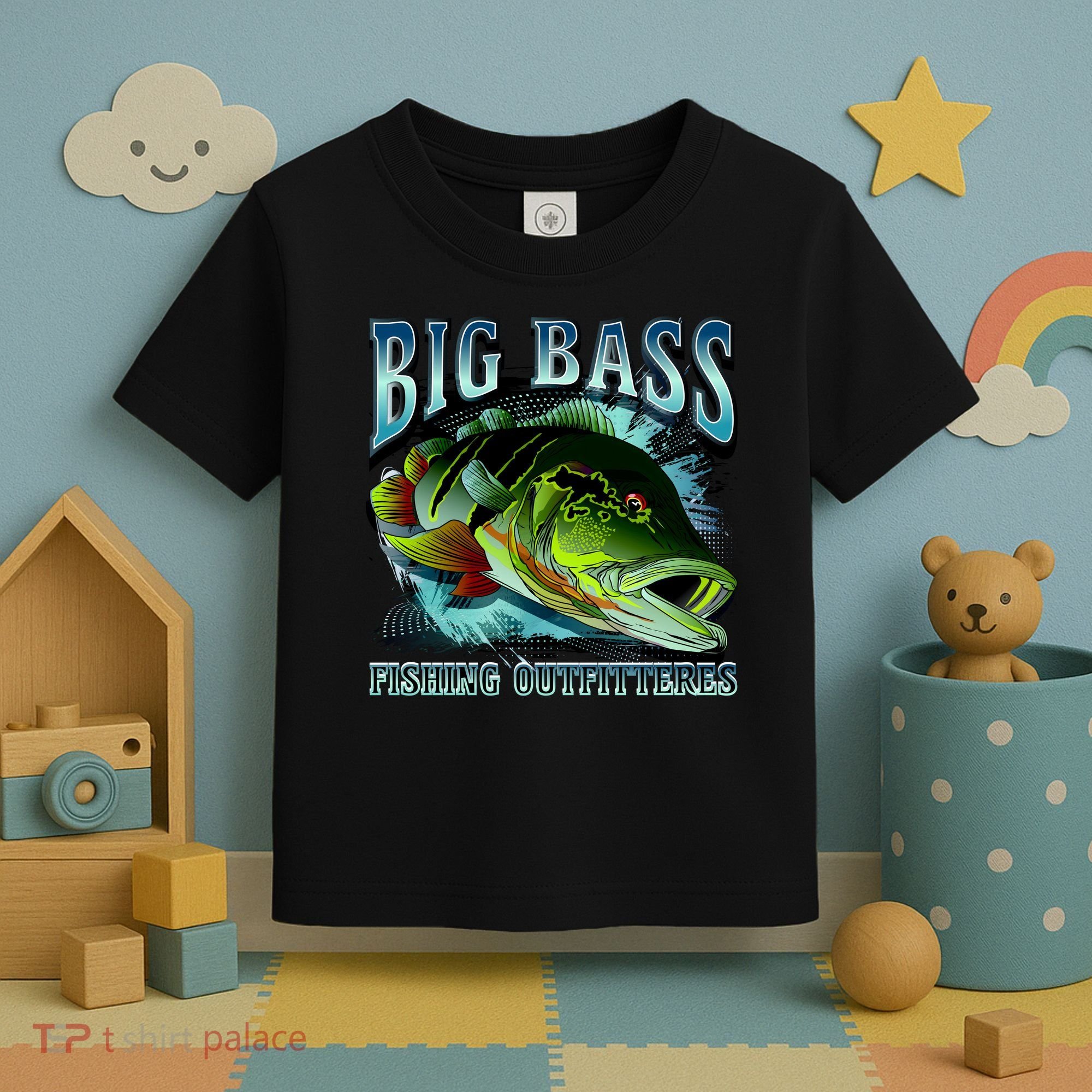 Big Bass Fishing Toddler T-Shirt