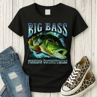 Big Bass Fishing Women's T-Shirt thumb 3
