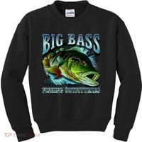 Big Bass Fishing Kids Sweatshirt thumb 0