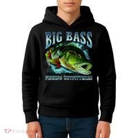 Big Bass Fishing Kids Hoodie thumb 4