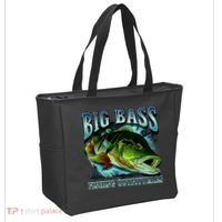 Big Bass Fishing Tote Bag thumb 2