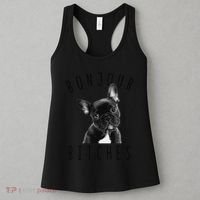 Bonjour Bitches Funny French Bulldog Dog Lover Gift Women's Tank Top thumb 3