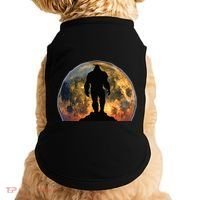 Bigfoot Believer Full Red Moon Night Sasquatch Doggie Tank thumb 0