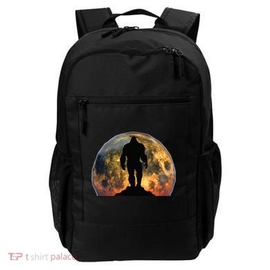 Bigfoot Believer Full Red Moon Night Sasquatch Backpack