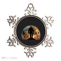 Bigfoot Believer Full Red Moon Night Sasquatch Ornament thumb 0
