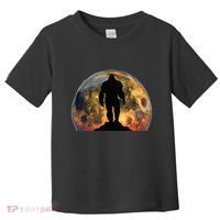 Bigfoot Believer Full Red Moon Night Sasquatch Toddler T-Shirt thumb 0