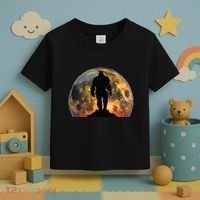 Bigfoot Believer Full Red Moon Night Sasquatch Toddler T-Shirt thumb 3
