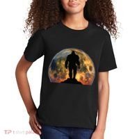 Bigfoot Believer Full Red Moon Night Sasquatch Kids T-Shirt thumb 2