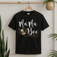 Birthday Bee Family Mama Bee Mom Mothers Gift For Women T-Shirt thumb 2