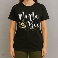 Birthday Bee Family Mama Bee Mom Mothers Gift For Women T-Shirt thumb 4