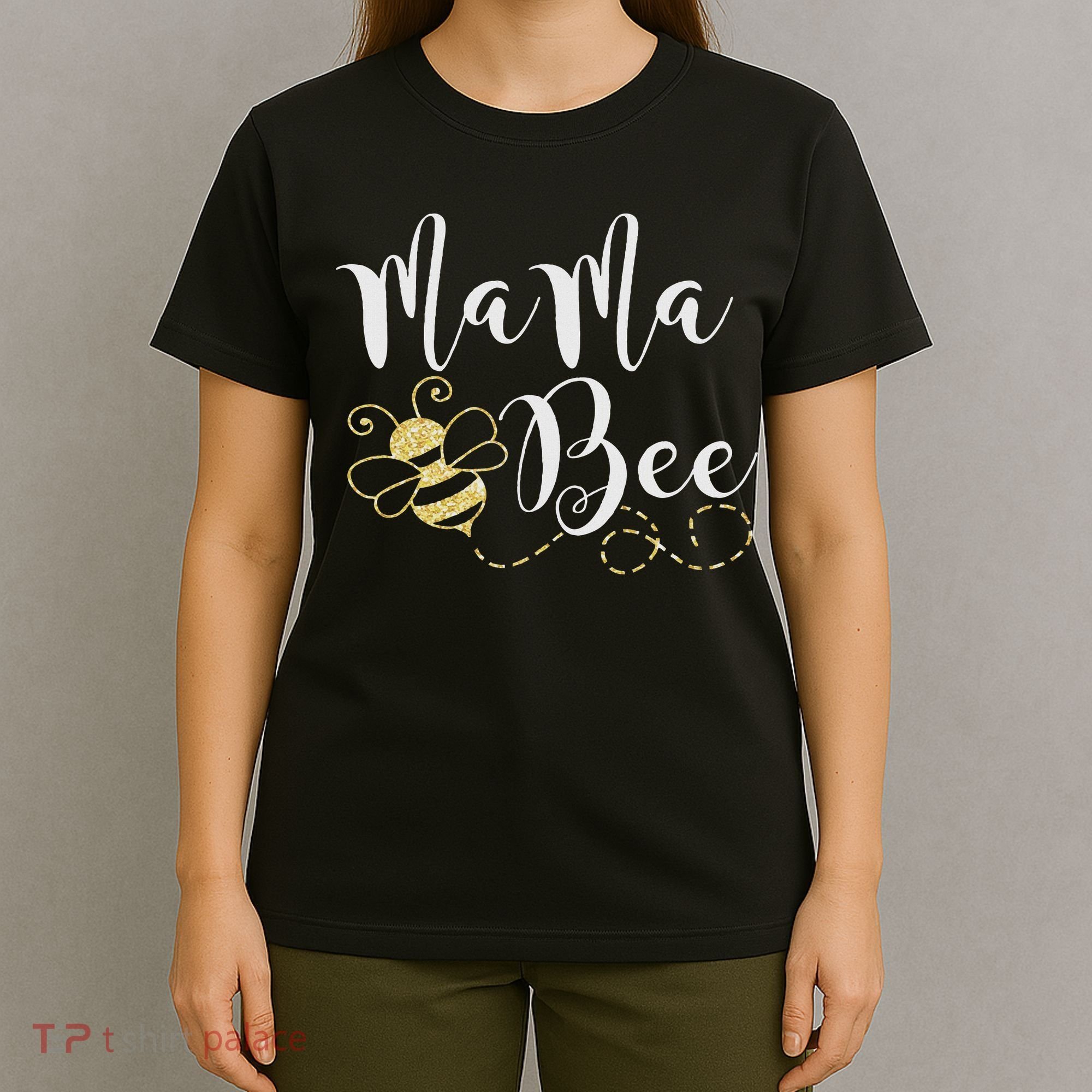 Birthday Bee Family Mama Bee Mom Mothers Gift For Women T-Shirt