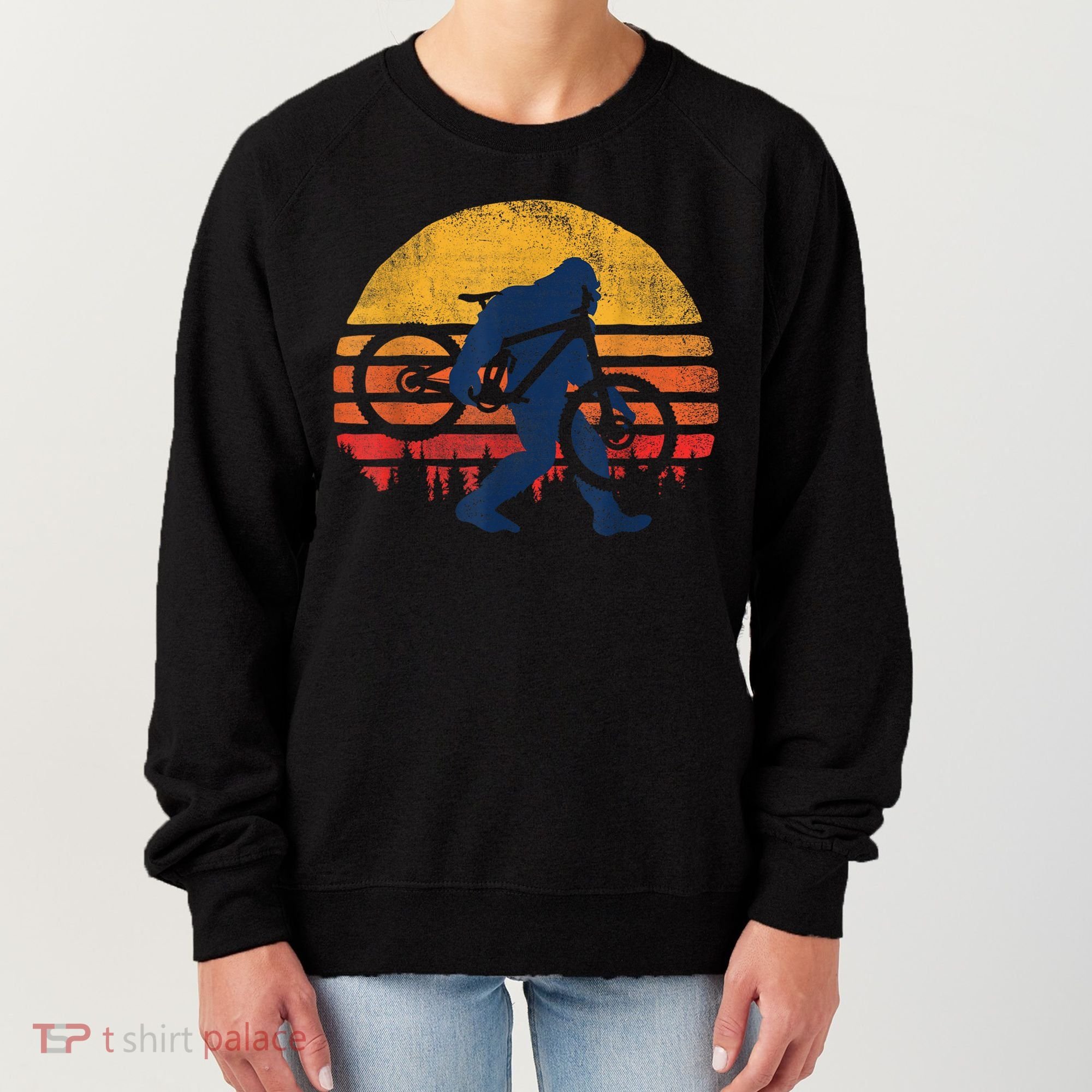 Bigfoot Bike Funny MTB Graphic Women's Sweatshirt