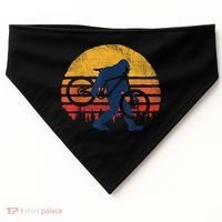 Bigfoot Bike Funny MTB Graphic USA-Made Doggie Bandana thumb 0