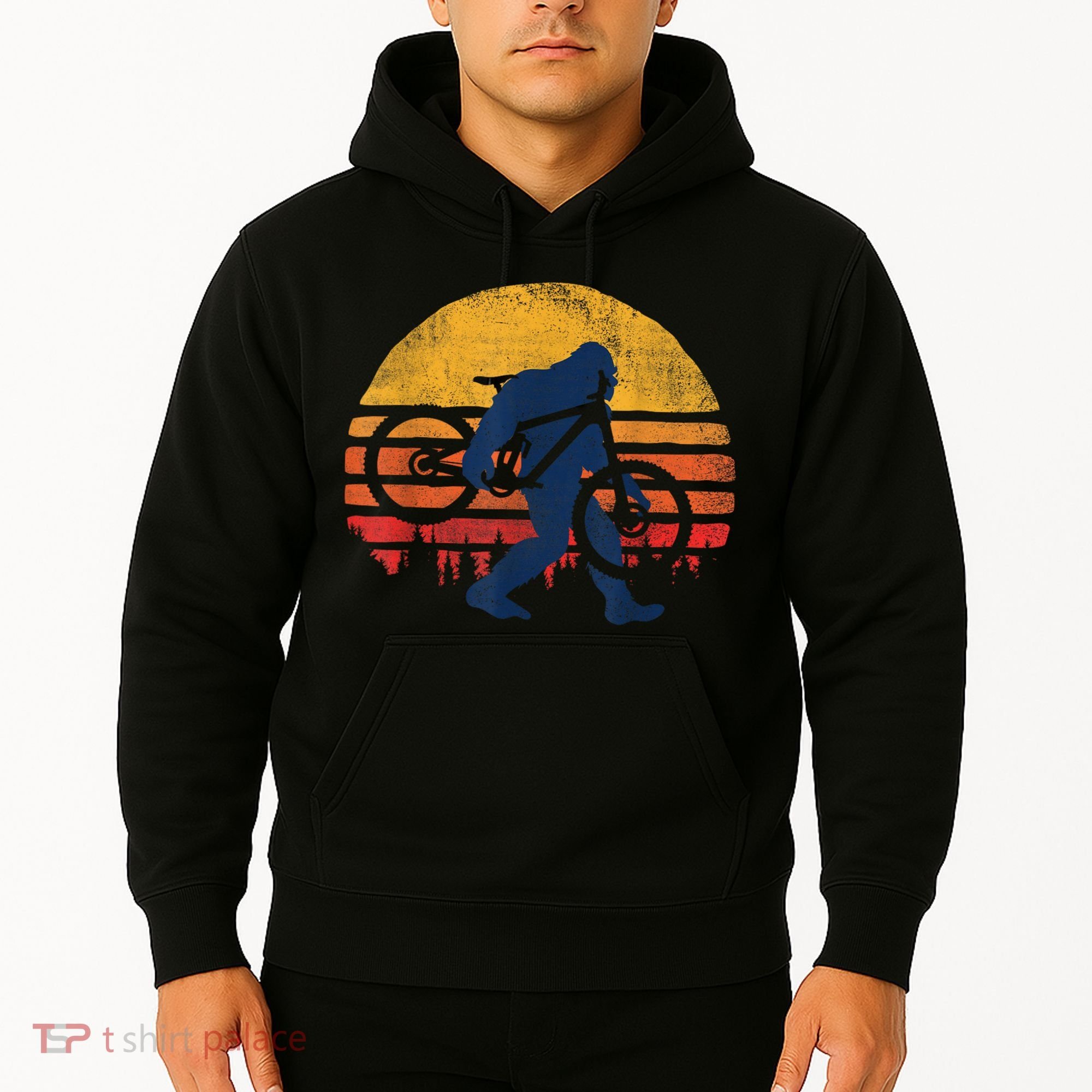 Bigfoot Bike Funny MTB Graphic Hoodie