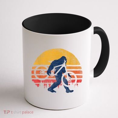 Bigfoot Bike Funny MTB Graphic Coffee Mug back