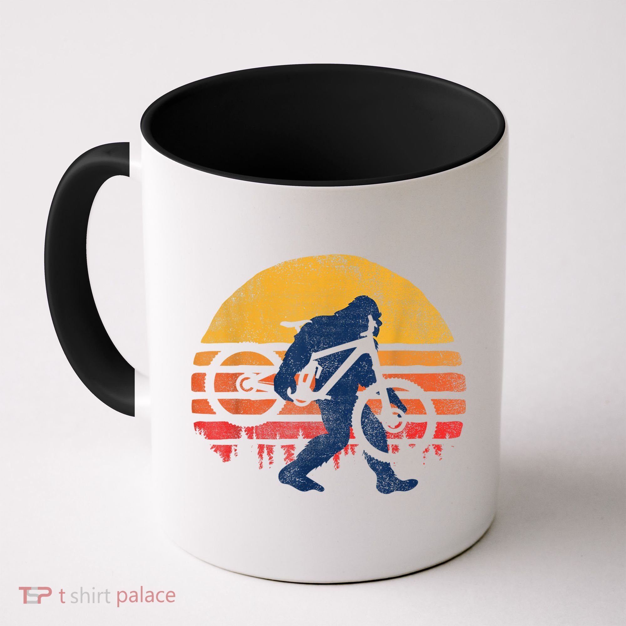 Bigfoot Bike Funny MTB Graphic Coffee Mug