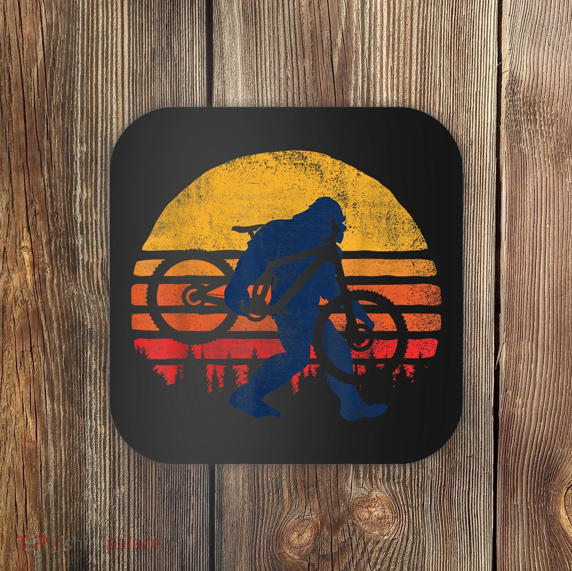 Bigfoot Bike Funny MTB Graphic Coaster