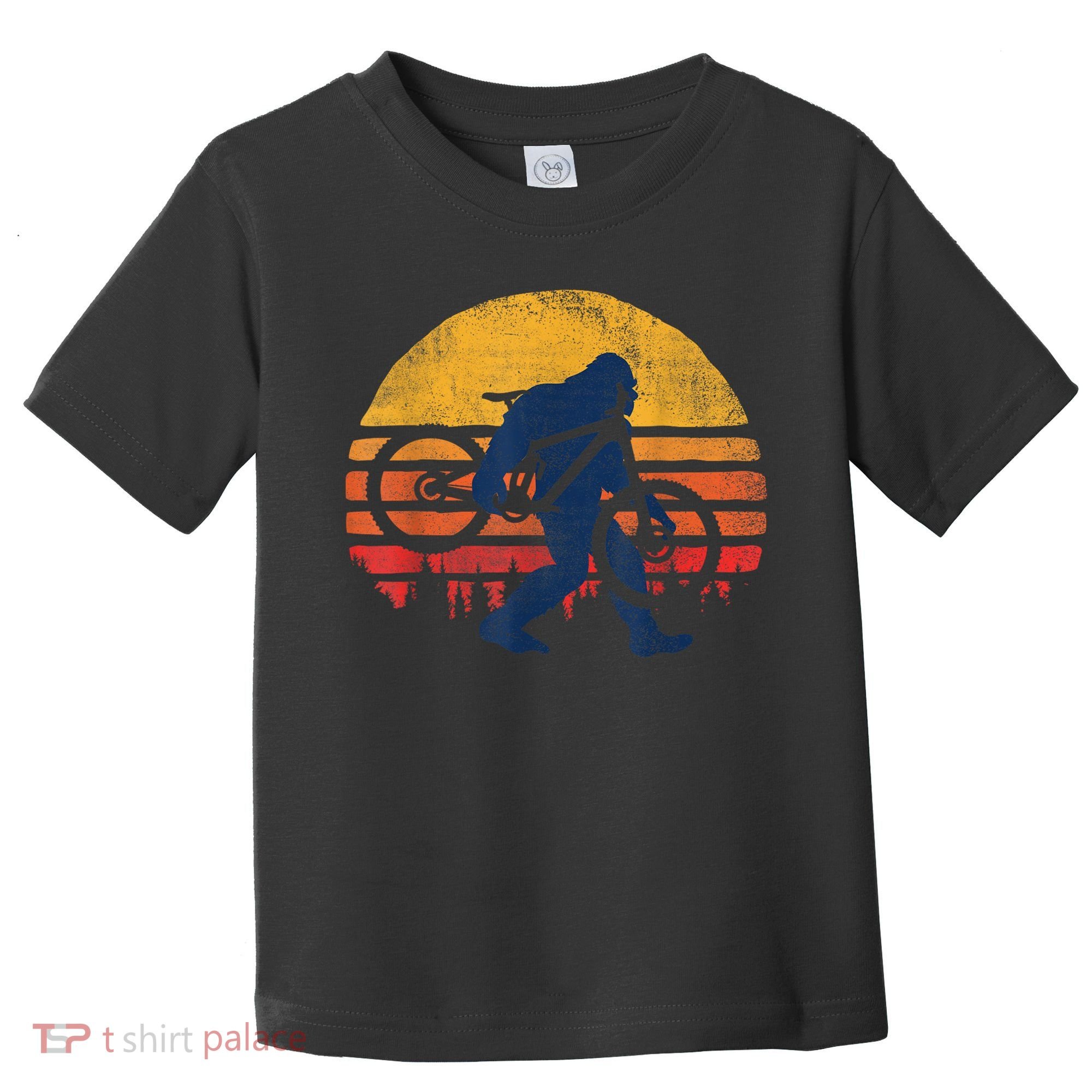 Bigfoot Bike Funny MTB Graphic Toddler T-Shirt