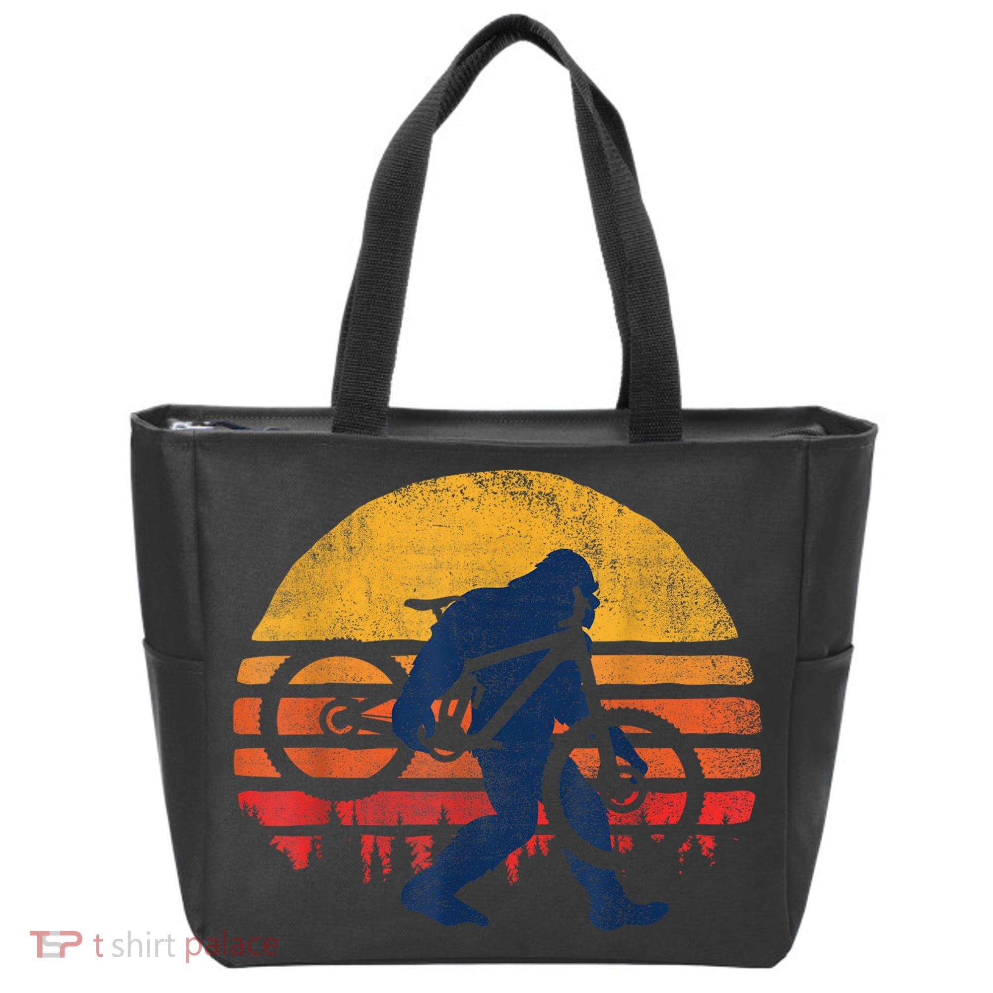 Bigfoot Bike Funny MTB Graphic Tote Bag