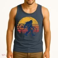 Bigfoot Bike Funny MTB Graphic Tank Top thumb 3