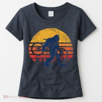 Bigfoot Bike Funny MTB Graphic Women's T-Shirt