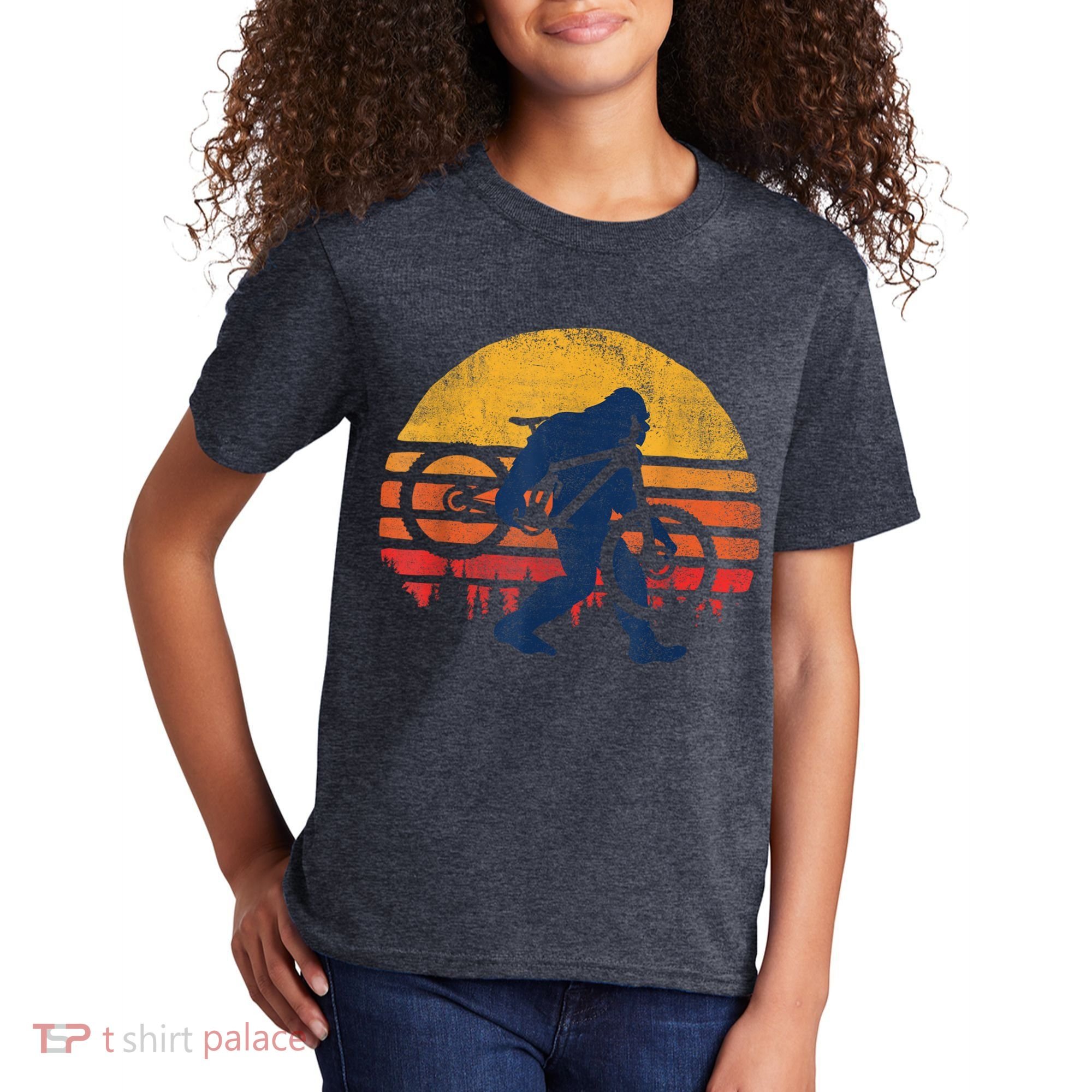 Bigfoot Bike Funny MTB Graphic Kids T-Shirt