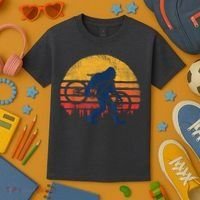 Bigfoot Bike Funny MTB Graphic Kids T-Shirt thumb 3