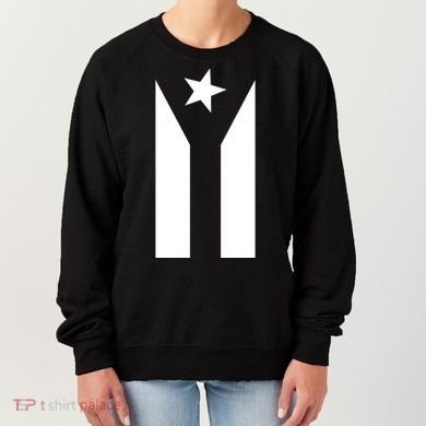 Black Boricua Flag Protest Women's Sweatshirt
