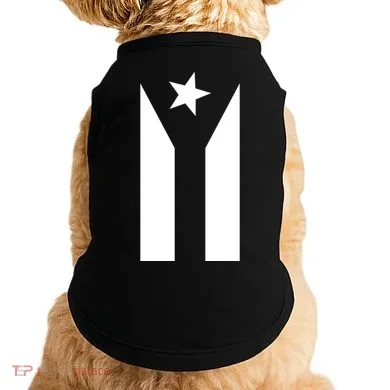 Black Boricua Flag Protest Doggie Tank