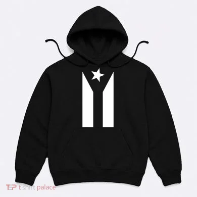 Black Boricua Flag Protest Hoodie