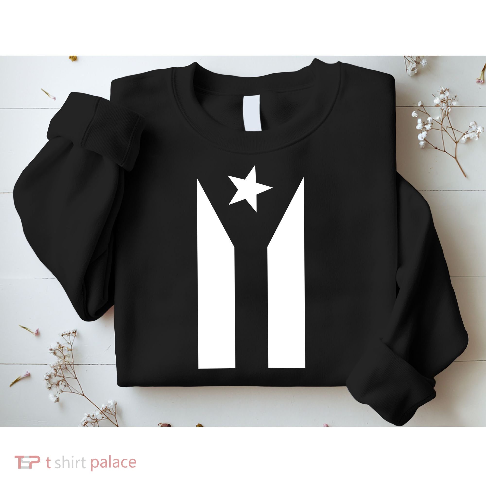 Black Boricua Flag Protest Sweatshirt