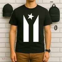 Black Boricua Flag Protest T-Shirt thumb 6