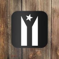 Black Boricua Flag Protest Coaster thumb 0