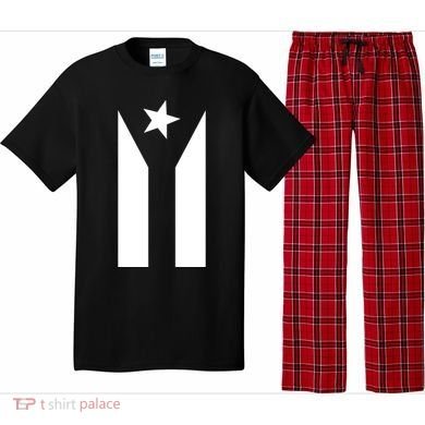 Black Boricua Flag Protest Pajama Set