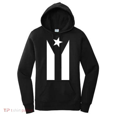 Black Boricua Flag Protest Women's Hoodie