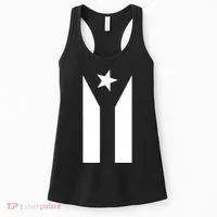 Black Boricua Flag Protest Women's Tank Top thumb 0
