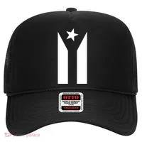 Black Boricua Flag Protest Hat thumb 0