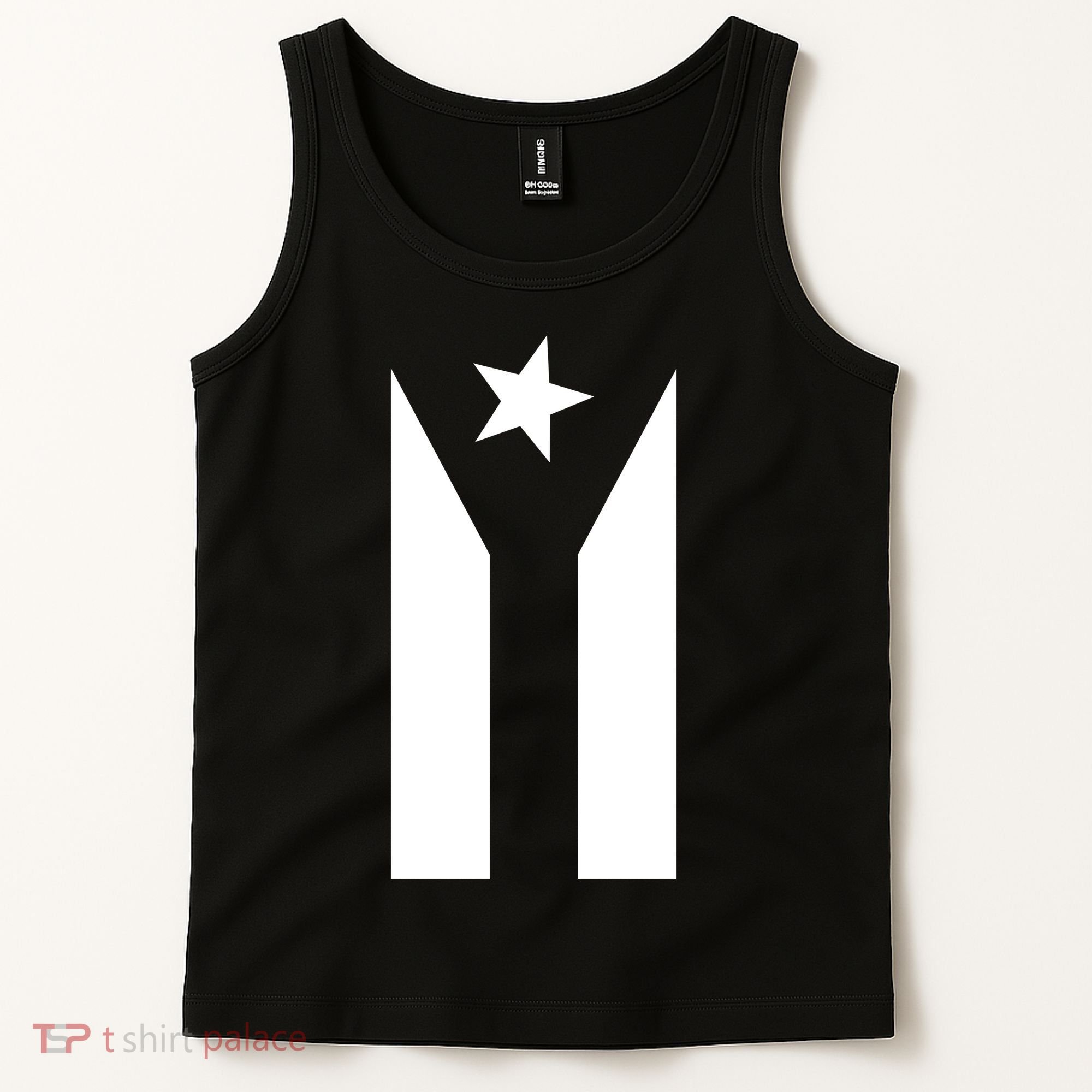 Black Boricua Flag Protest Tank Top