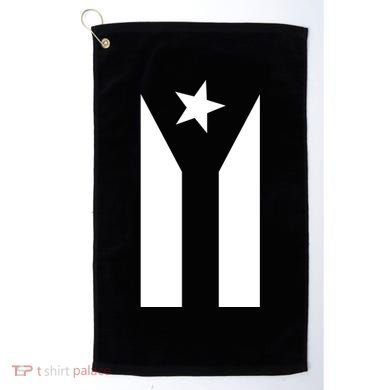 Black Boricua Flag Protest Golf Towel
