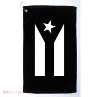 Black Boricua Flag Protest Golf Towel thumb 0