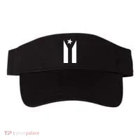 Black Boricua Flag Protest Visor thumb 0