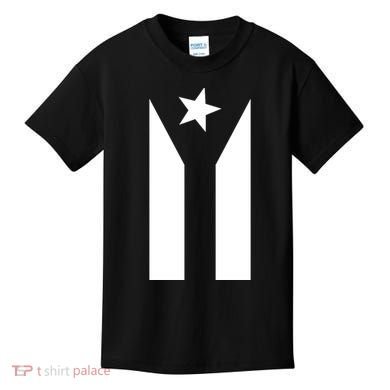 Black Boricua Flag Protest Kids T-Shirt