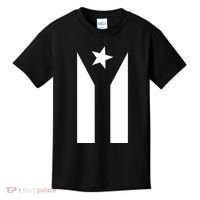 Black Boricua Flag Protest Kids T-Shirt thumb 0
