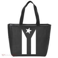 Black Boricua Flag Protest Bag thumb 0