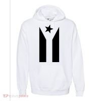 Black Boricua Flag Protest Comfort Colors Garment-Dyed Hooded Sweatshirt thumb 0