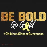 Be Bold Go Gold For Childhood Cancer Awareness Gift Hoodie thumb 2